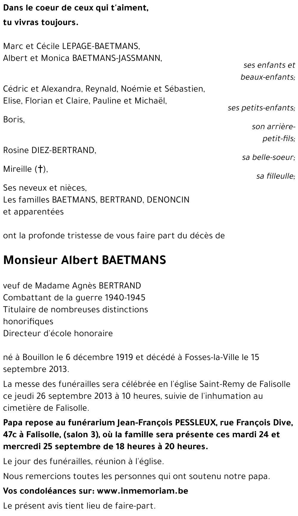 Albert BAETMANS