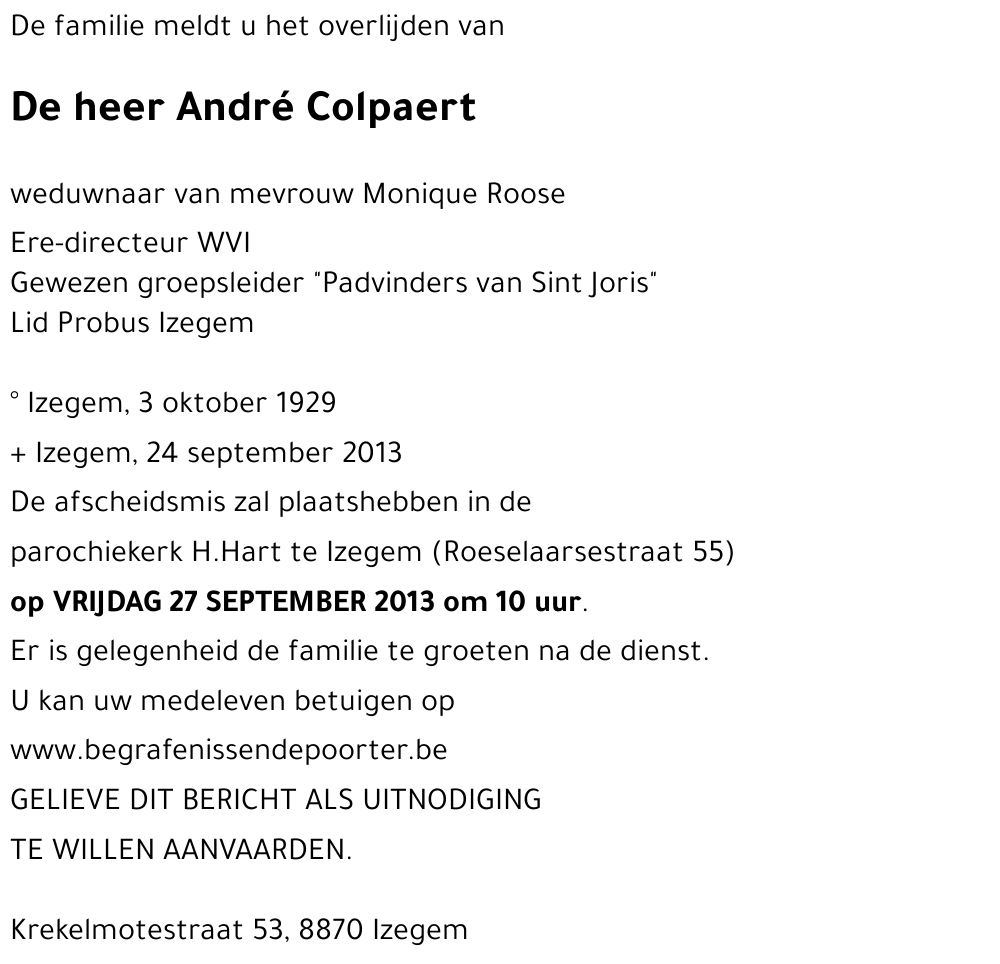 André Colpaert