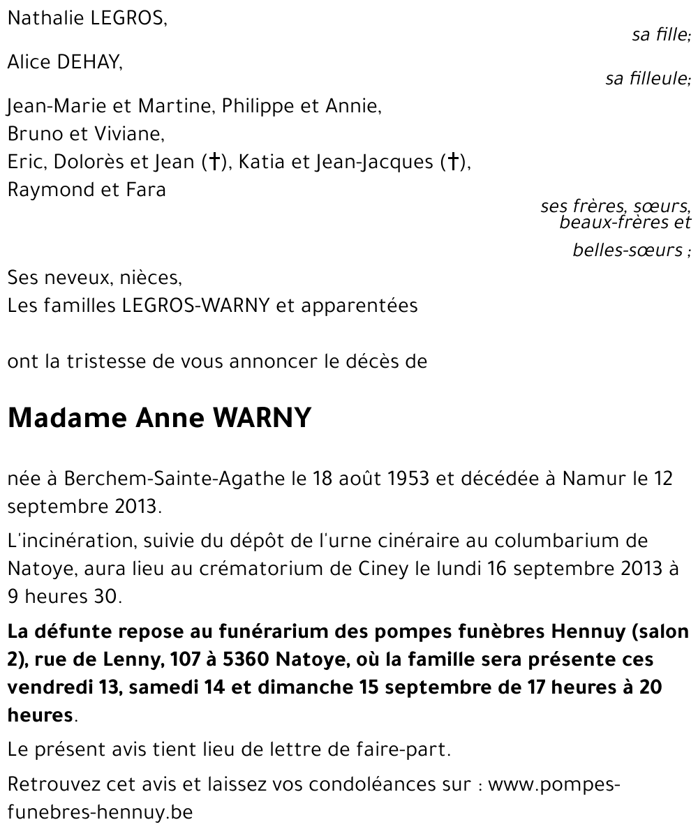 Anne WARNY