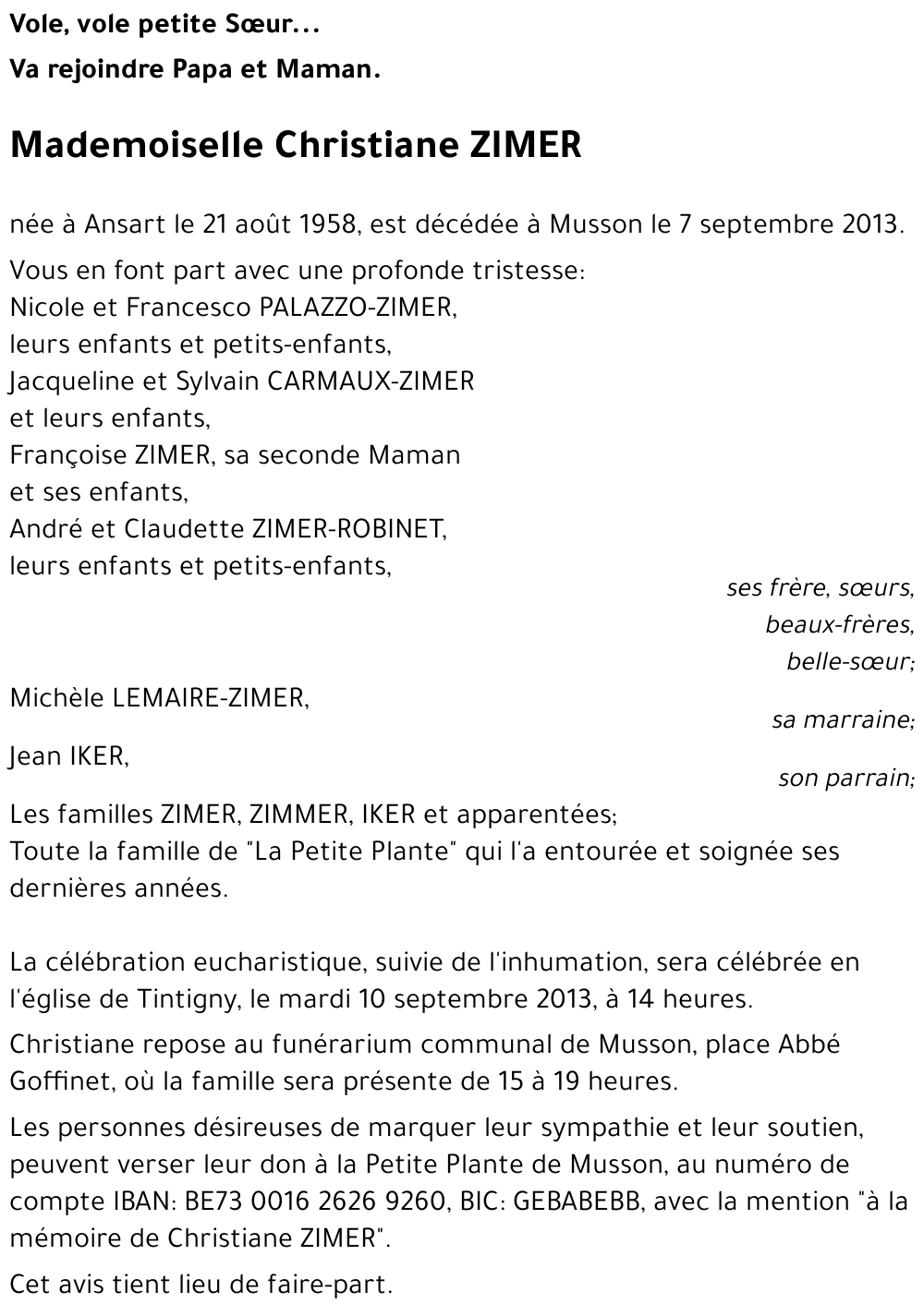 Christiane ZIMER