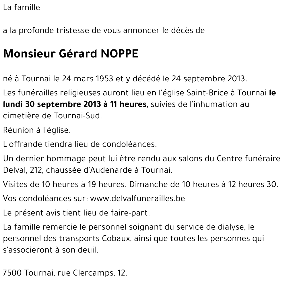 Gérard NOPPE