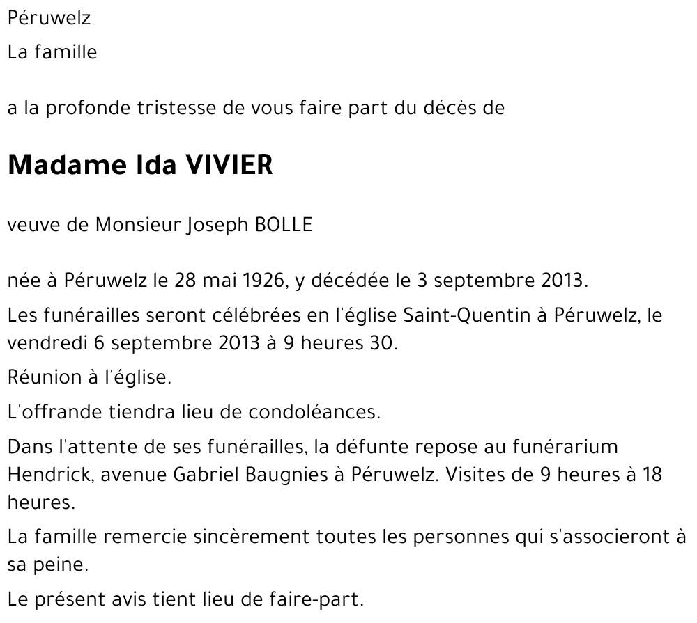 Ida VIVIER