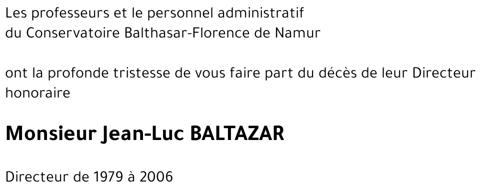 Jean-Luc BALTAZAR