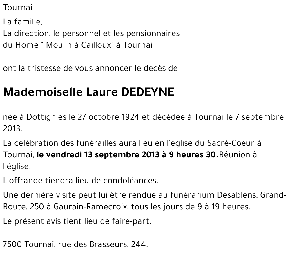 Laure DEDEYNE