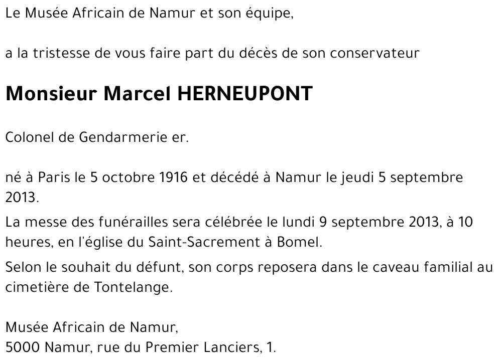 Marcel HERNEUPONT