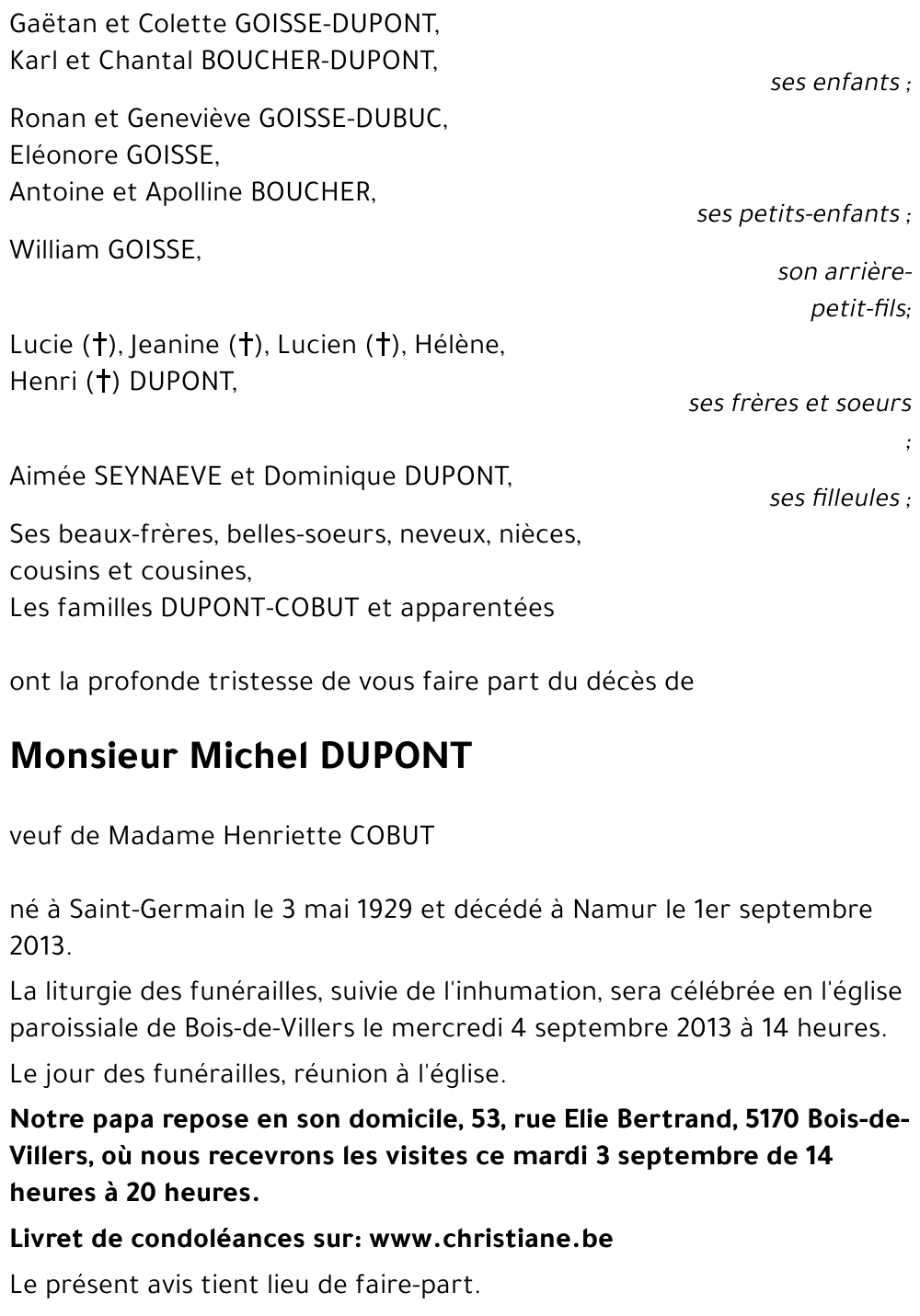Michel DUPONT