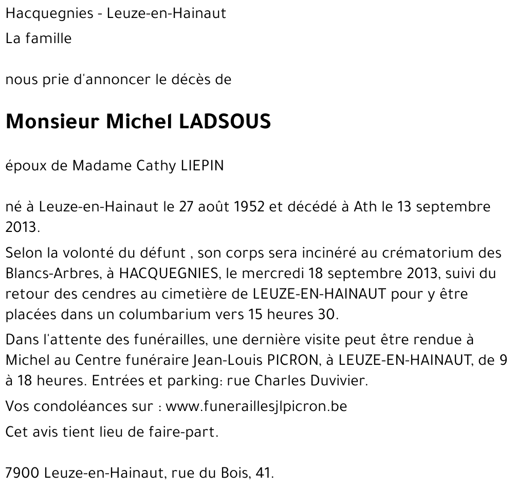 Michel LADSOUS