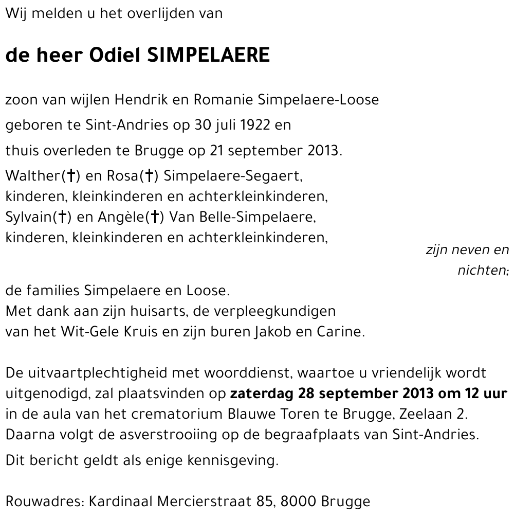 Odiel SIMPELAERE
