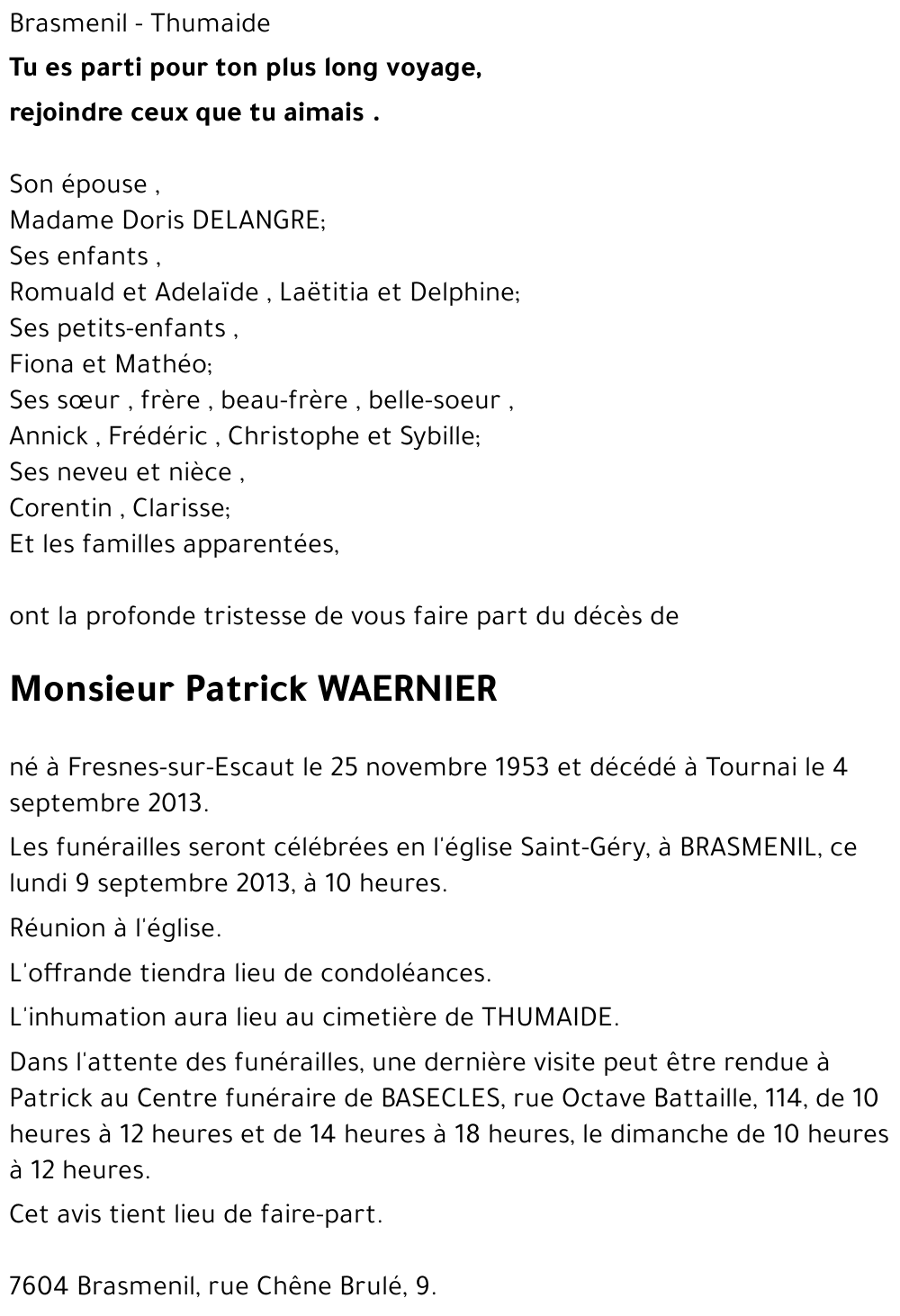 Patrick WAERNIER