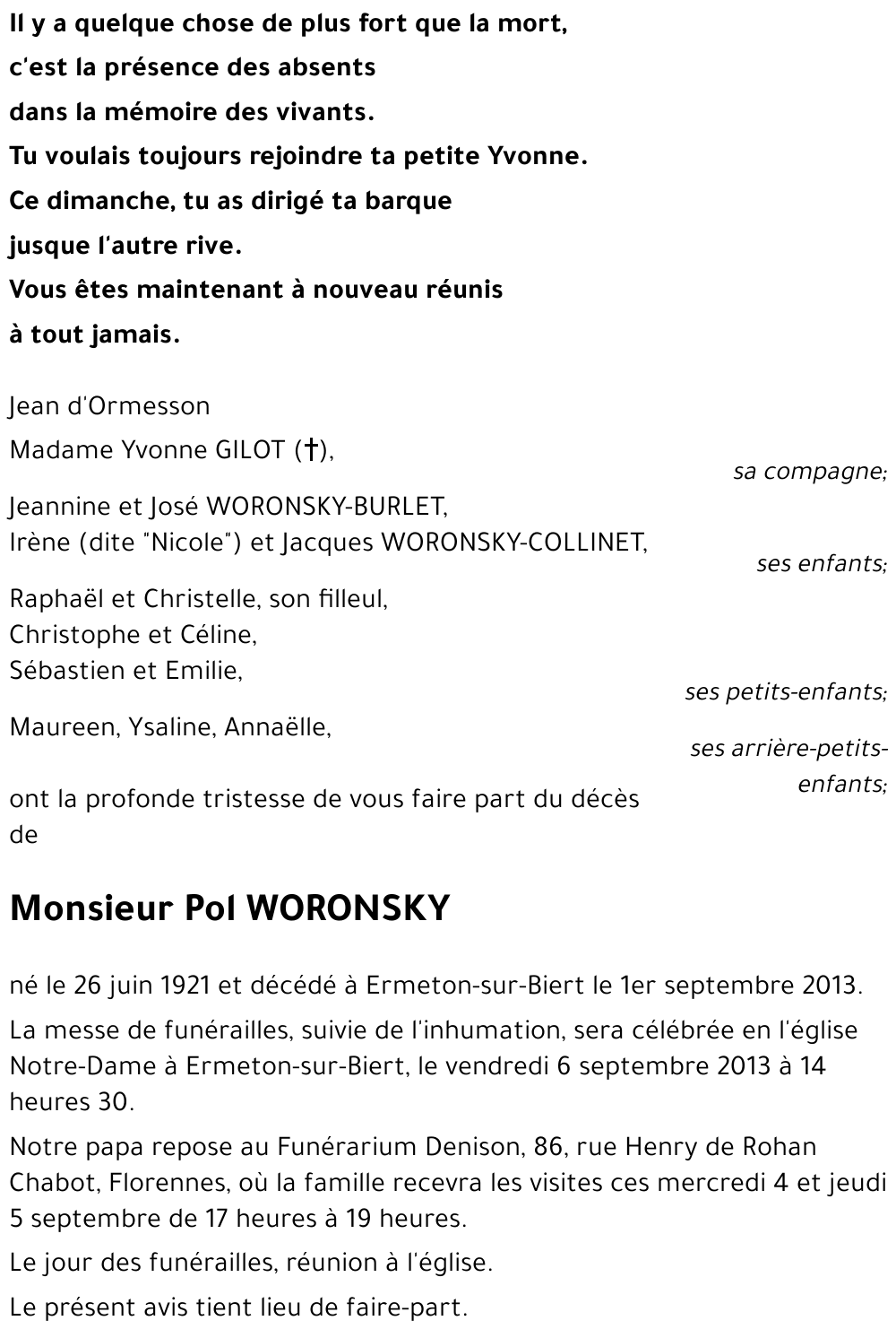 Pol WORONSKY