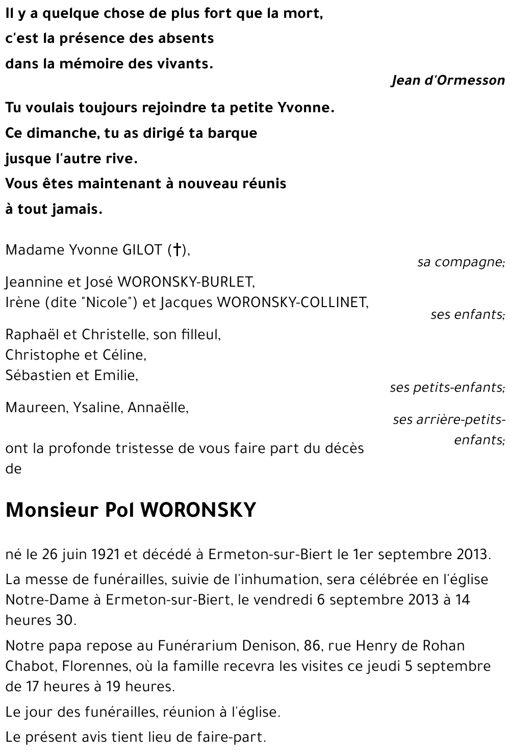 Pol WORONSKY