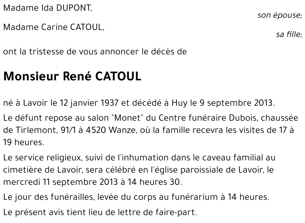 René CATOUL