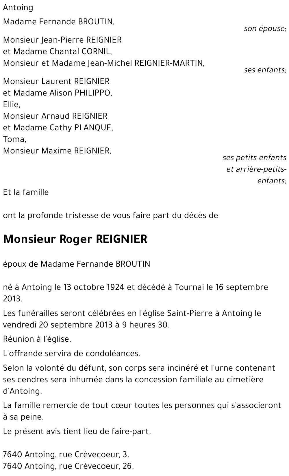 Roger REIGNIER