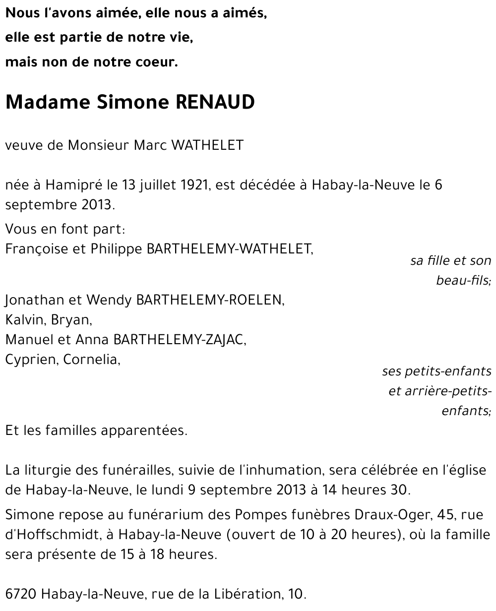 Simone RENAUD