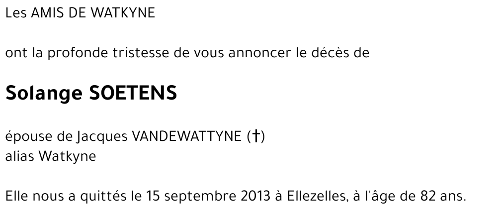 Solange SOETENS