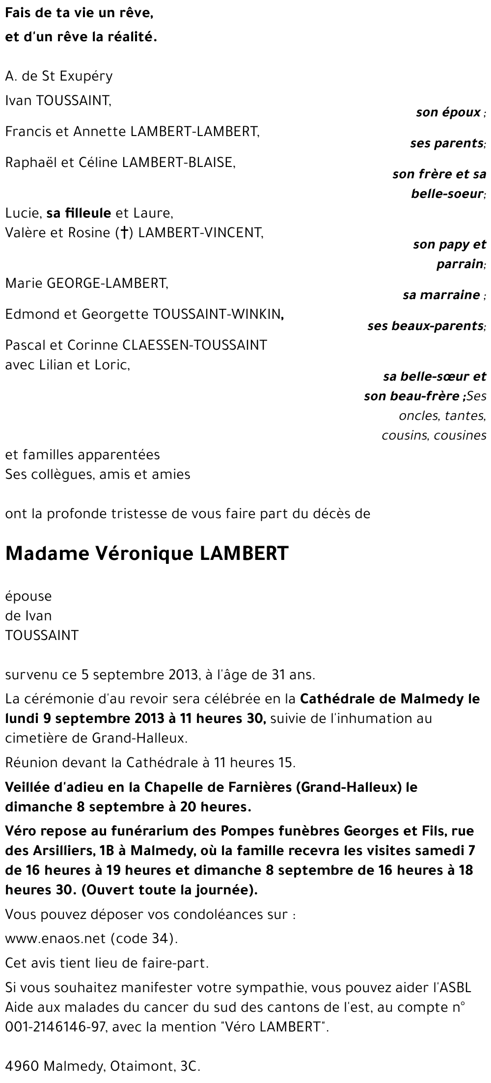 Véronique LAMBERT