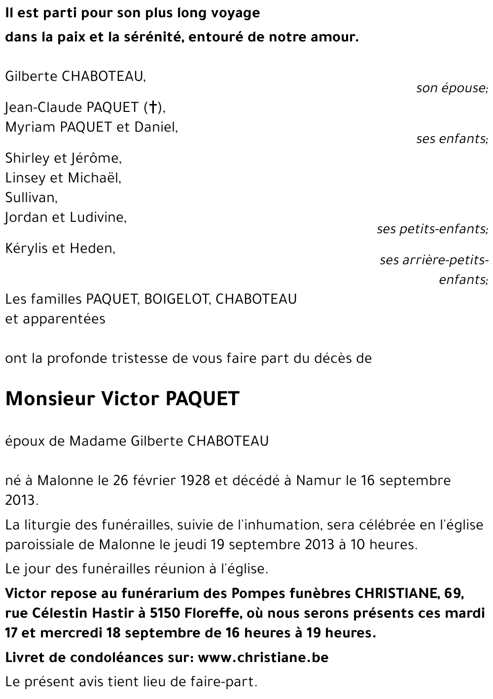Victor PAQUET