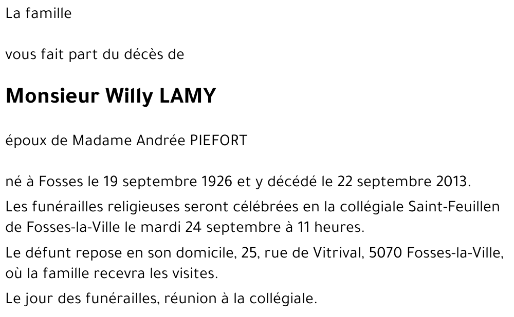 Willy LAMY