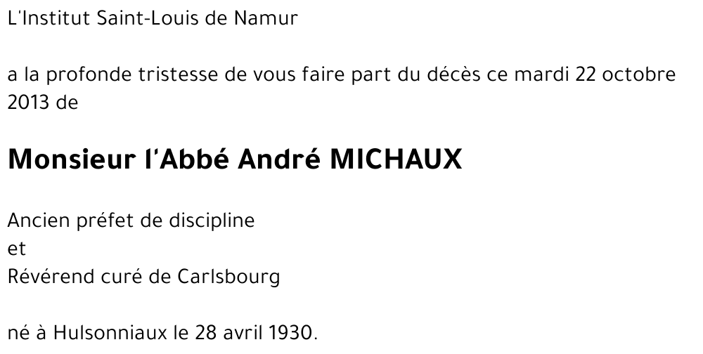 André MICHAUX