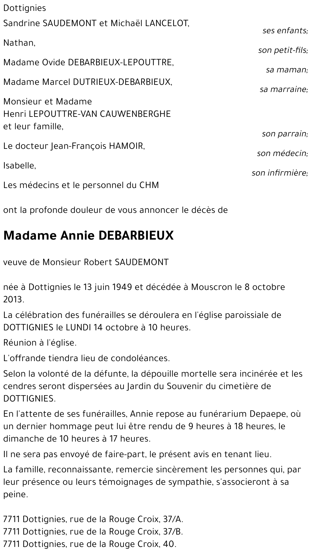 Annie DEBARBIEUX