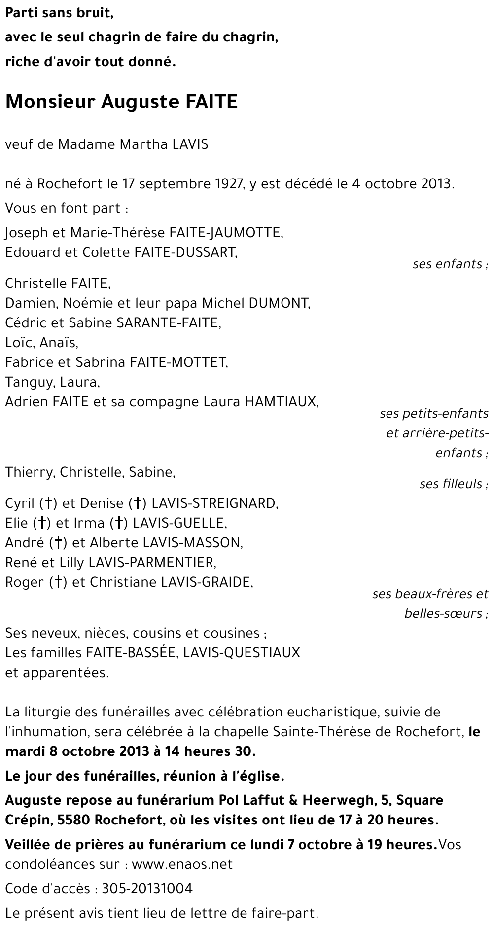Auguste FAITE