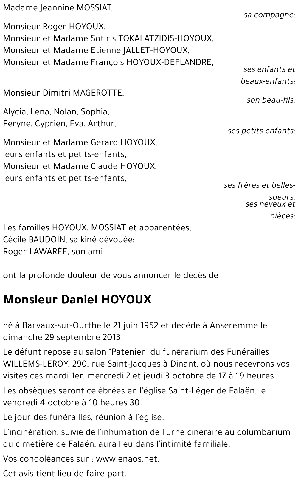 Daniel HOYOUX