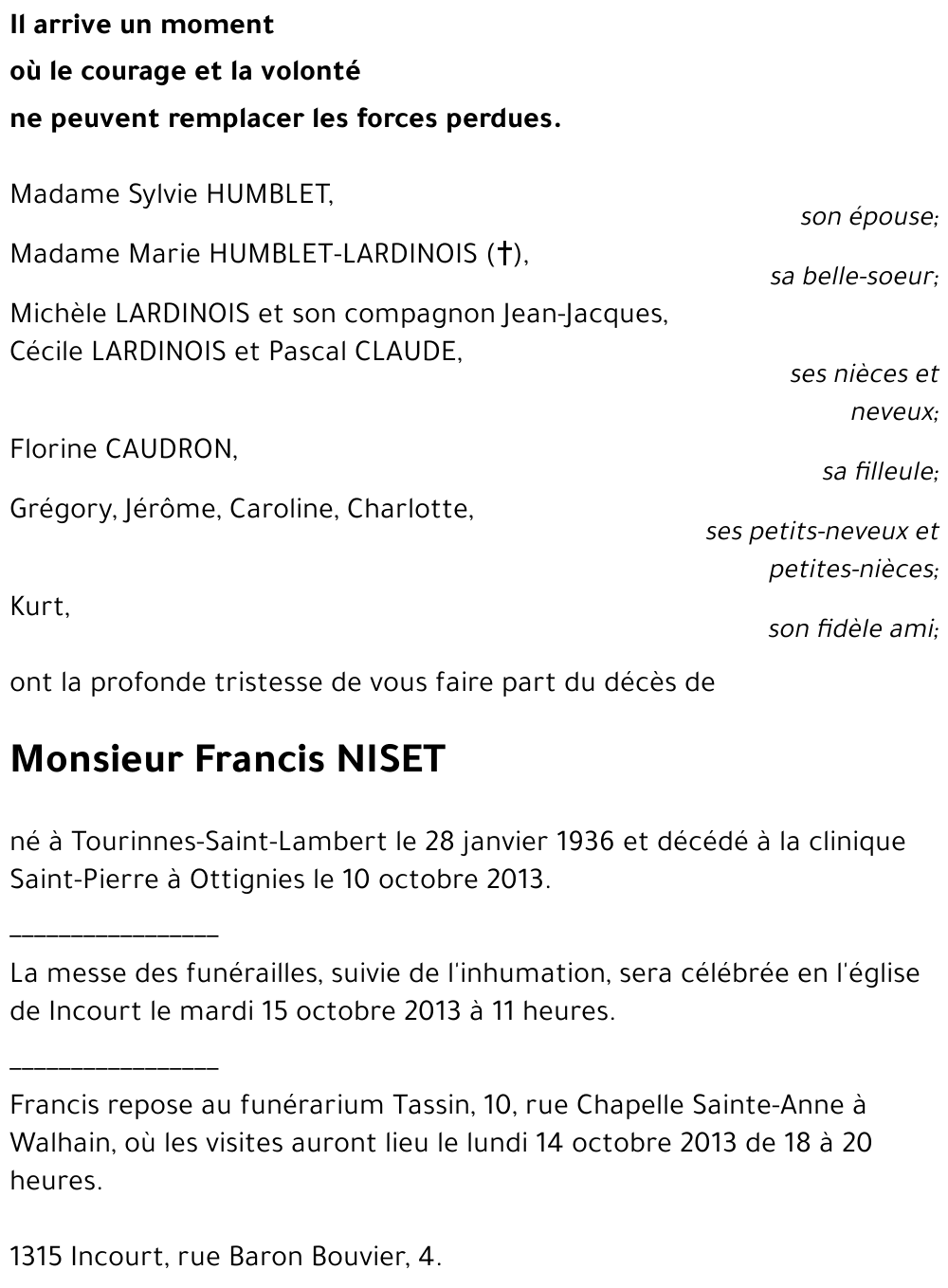 Francis NISET