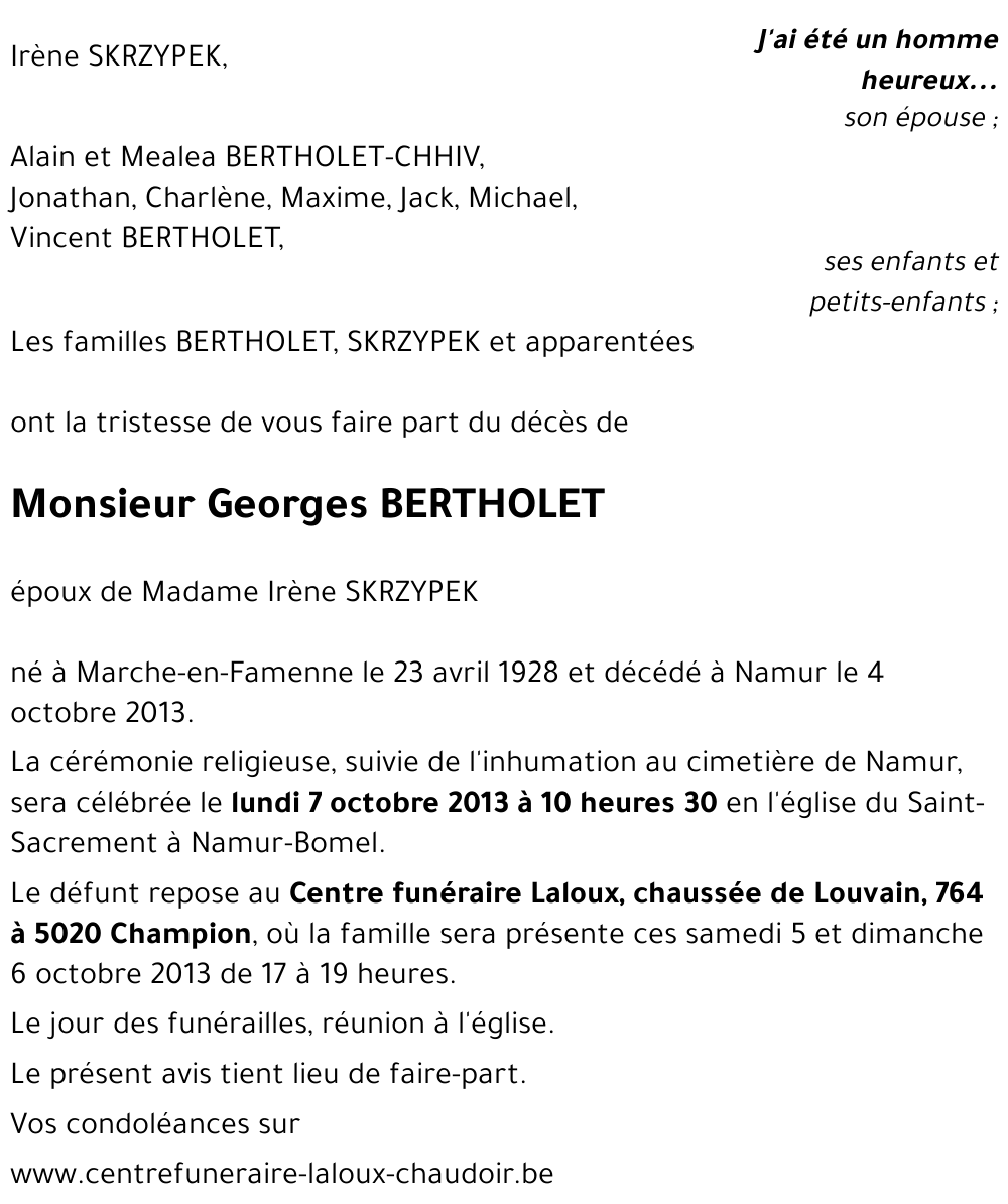Georges BERTHOLET