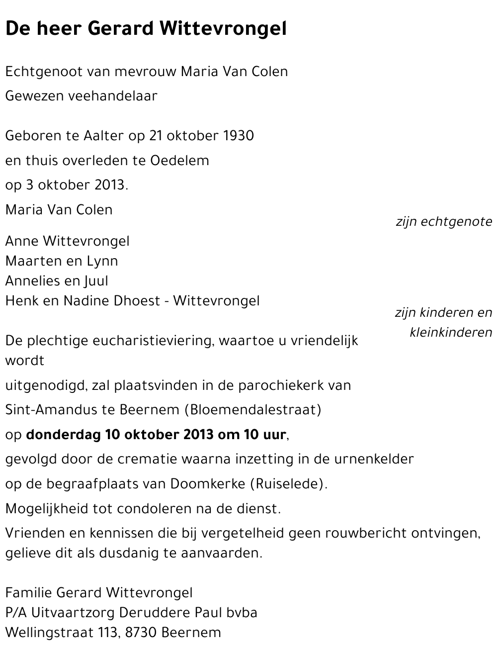 Gerard Wittevrongel