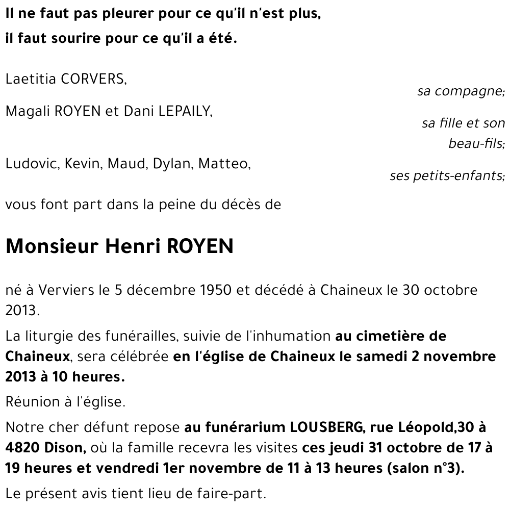 Henri CORVERS