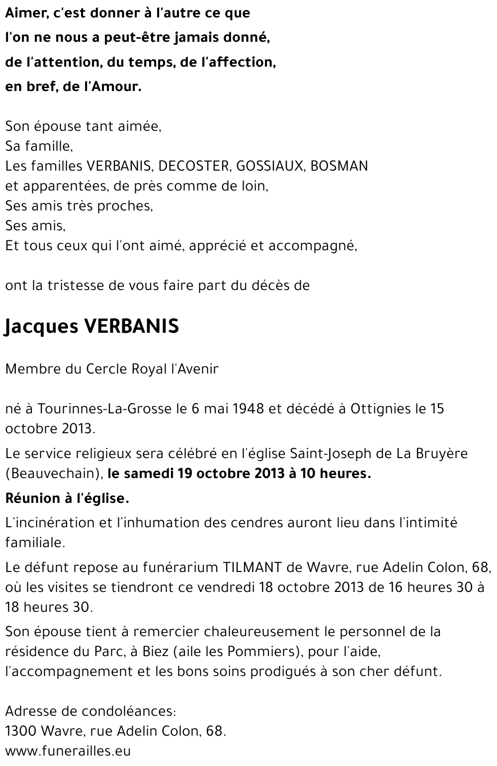 Jacques VERBANIS