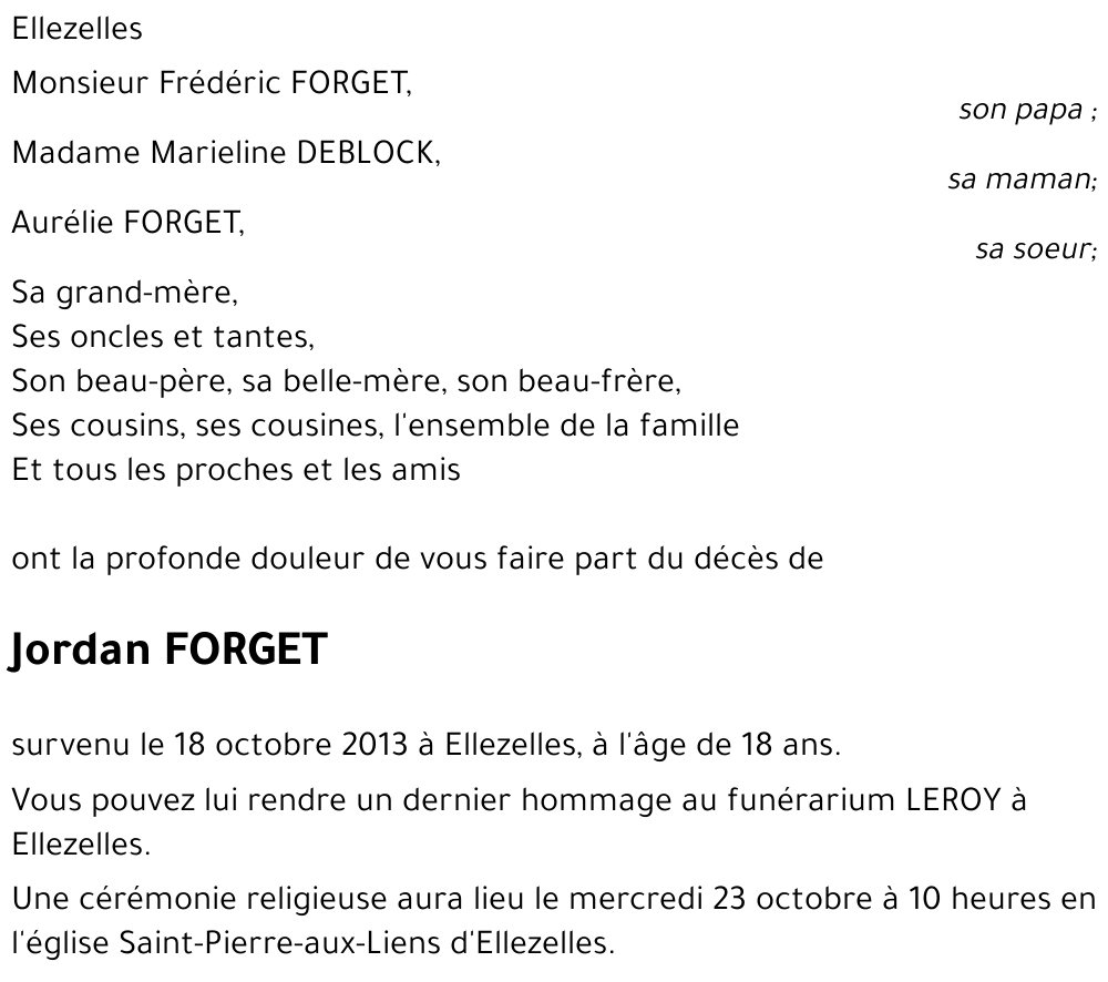 Jordan FORGET