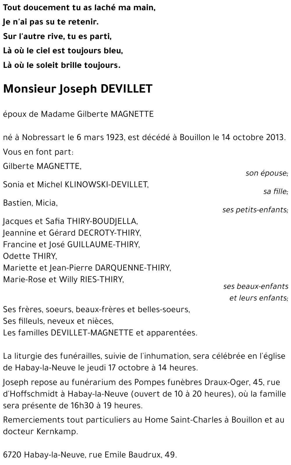 Joseph DEVILLET