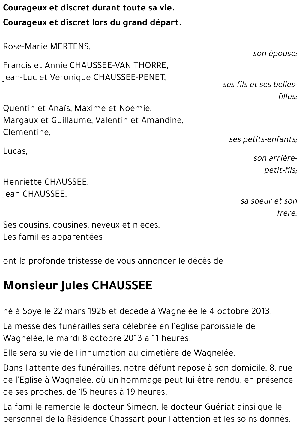 Jules CHAUSSEE