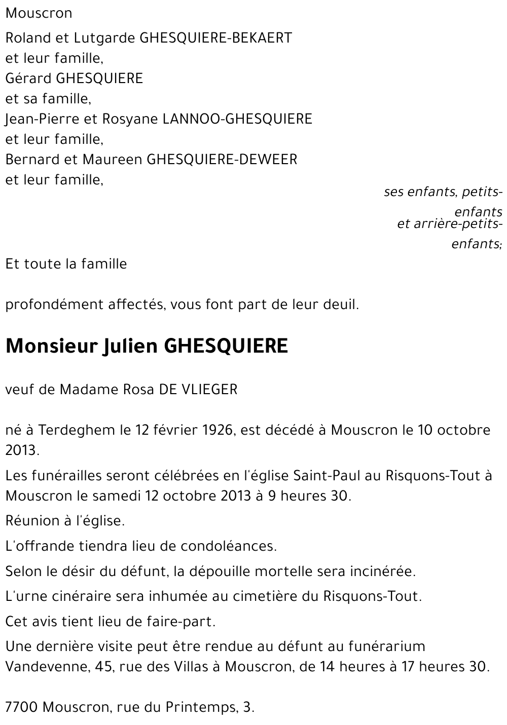 Julien GHESQUIERE