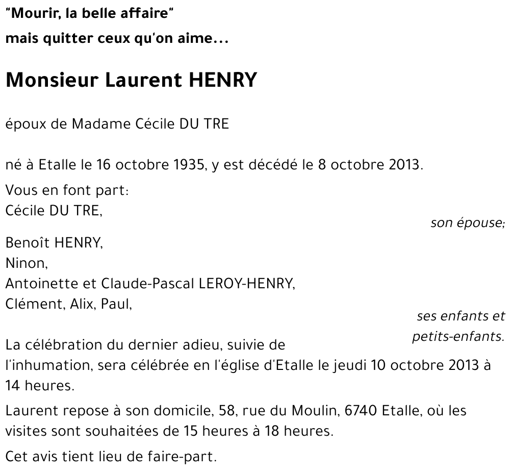 Laurent HENRY