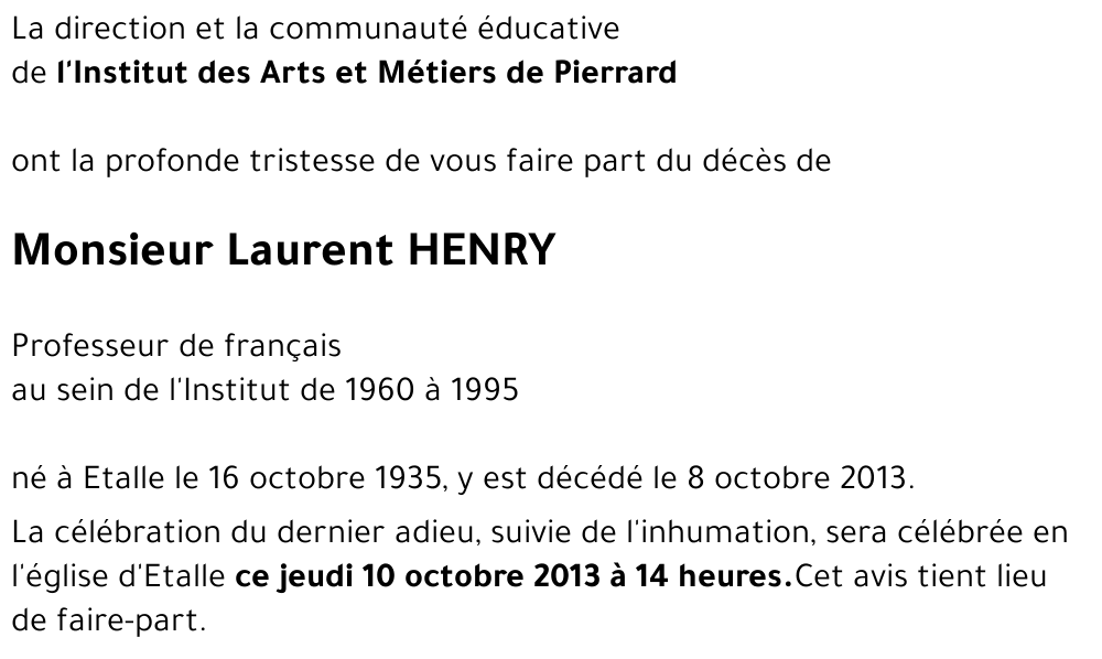 Laurent HENRY