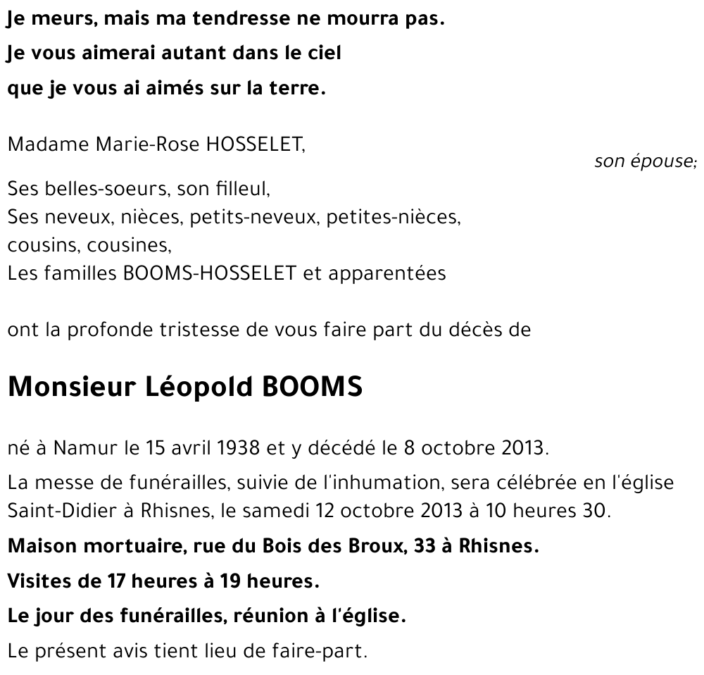 Léopold BOOMS