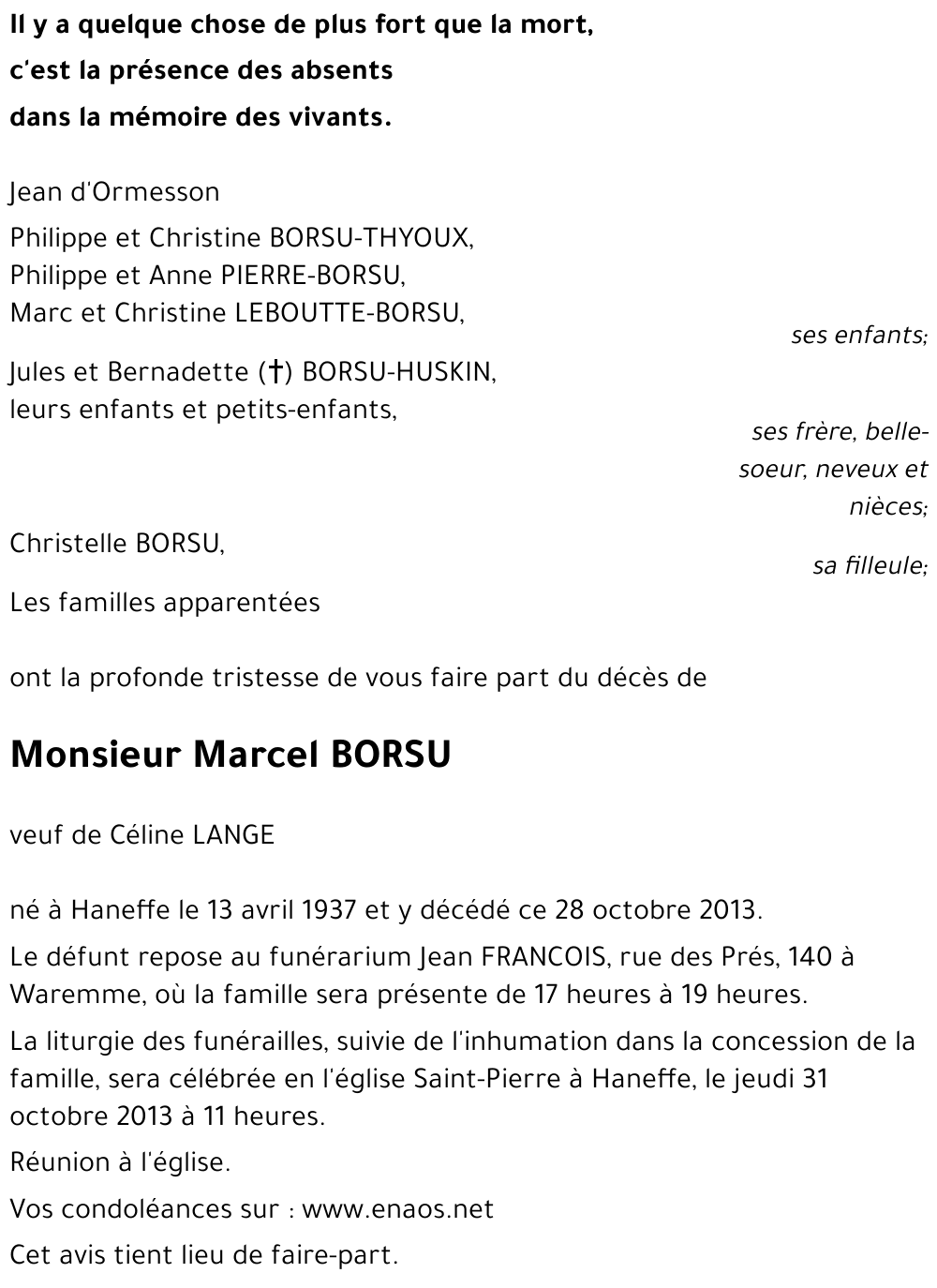 Marcel BORSU