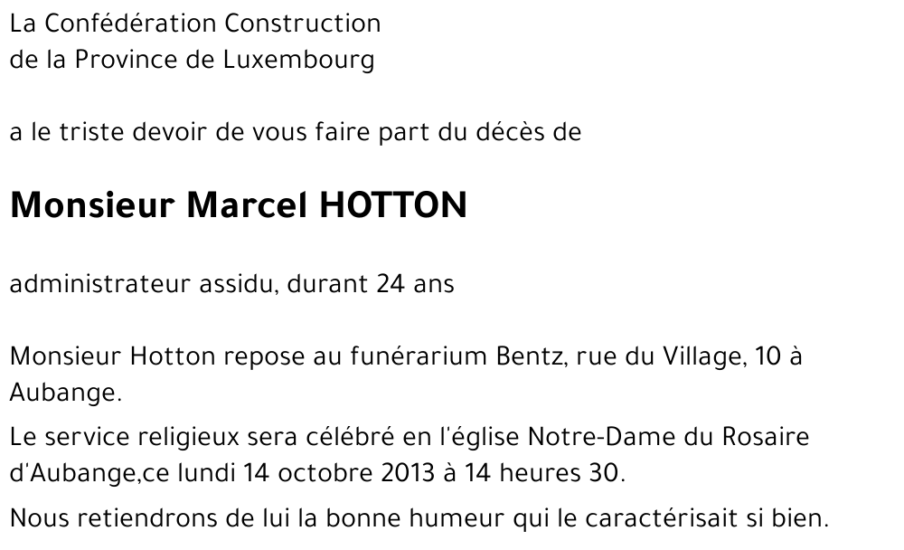 Marcel HOTTON