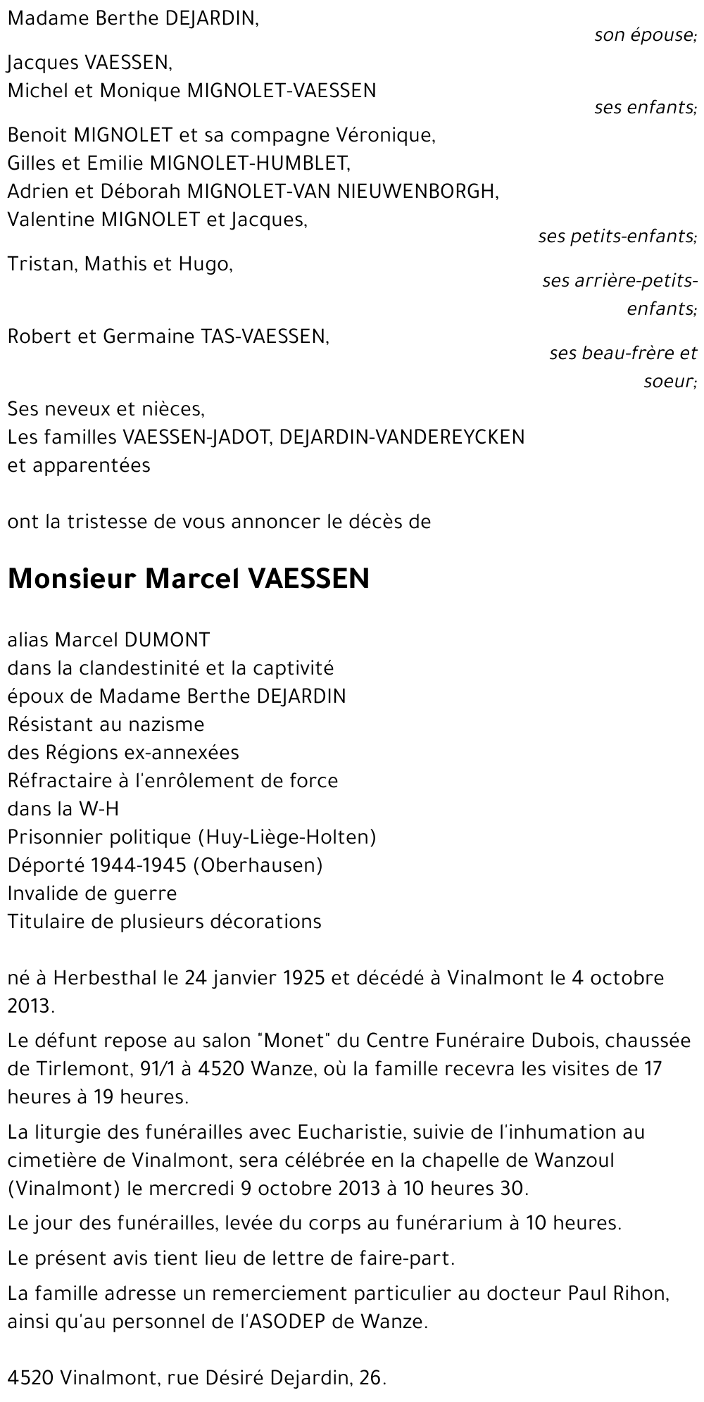 Marcel VAESSEN
