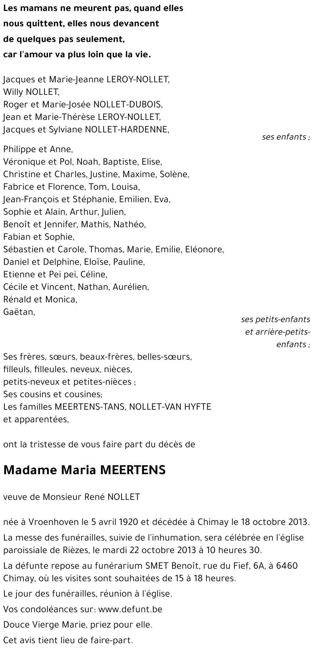 Maria MEERTENS