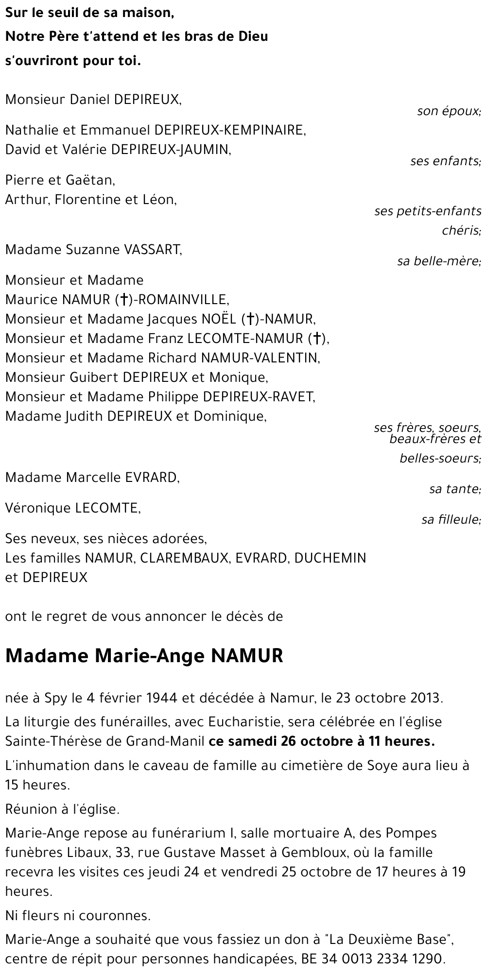 Marie-Ange NAMUR