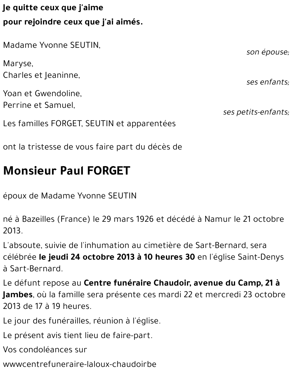 Paul FORGET