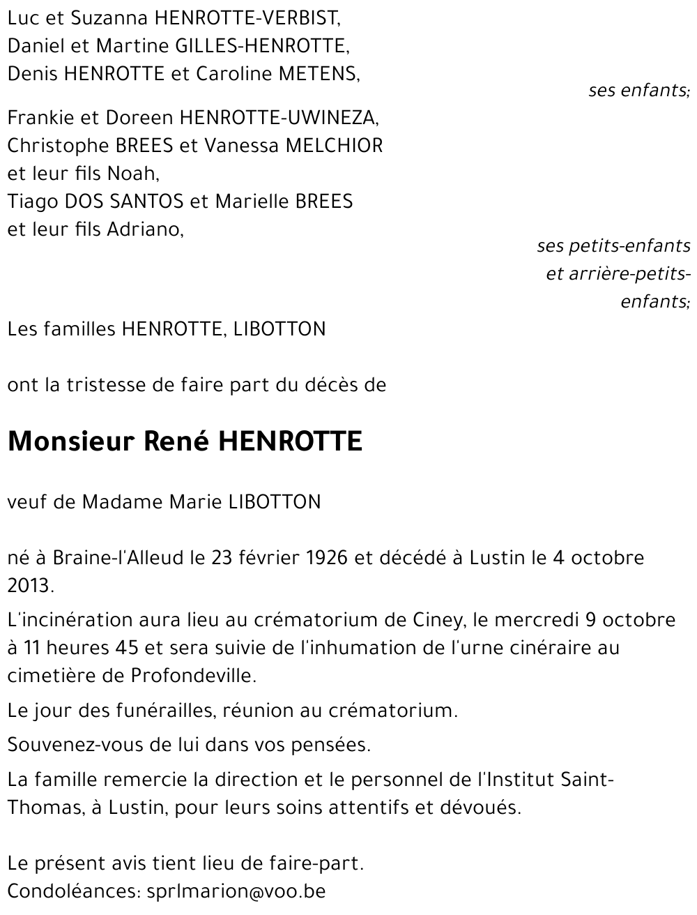 René HENROTTE