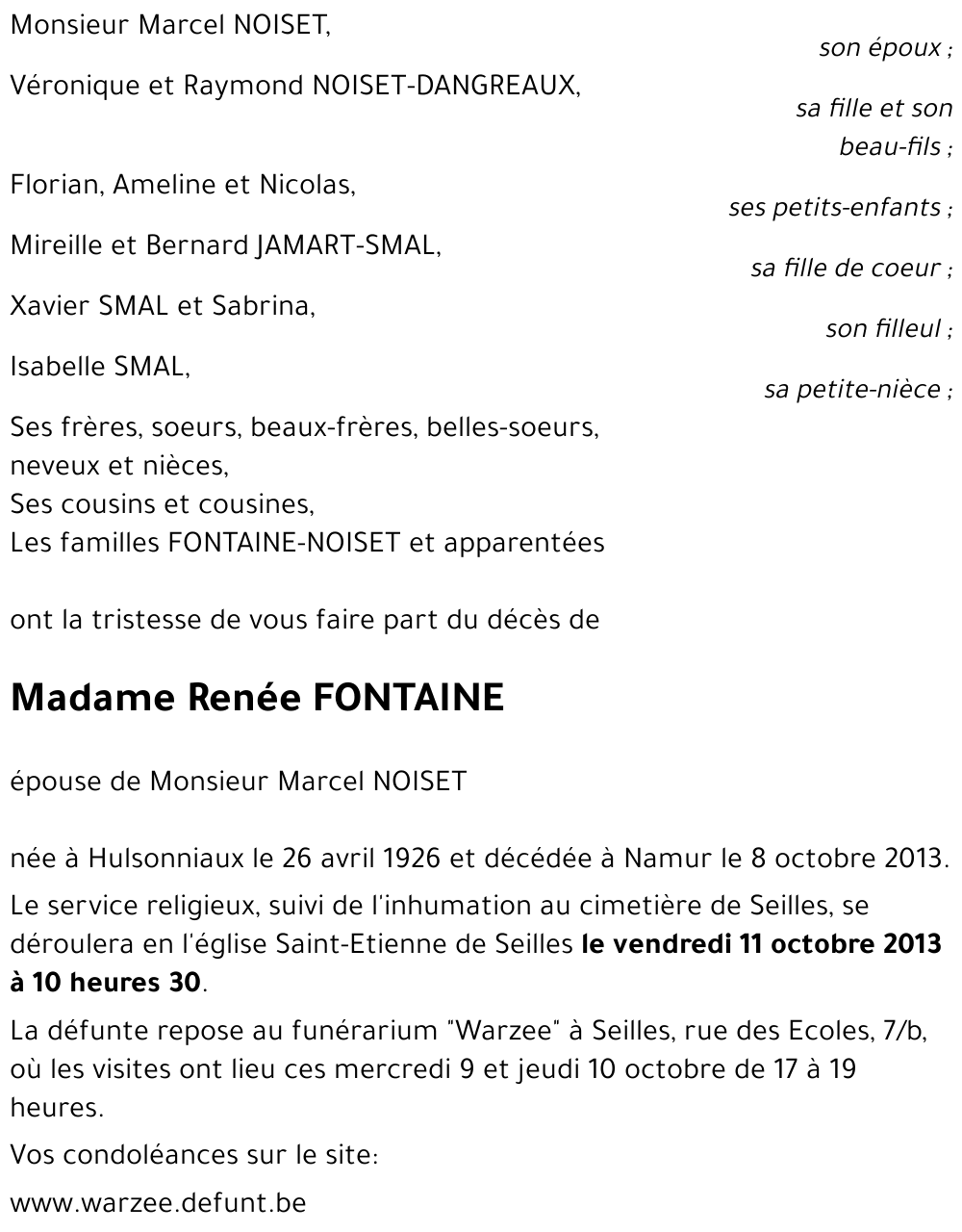 Renée FONTAINE