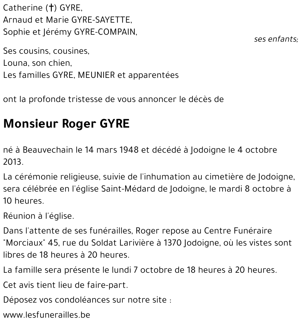 Roger GYRE