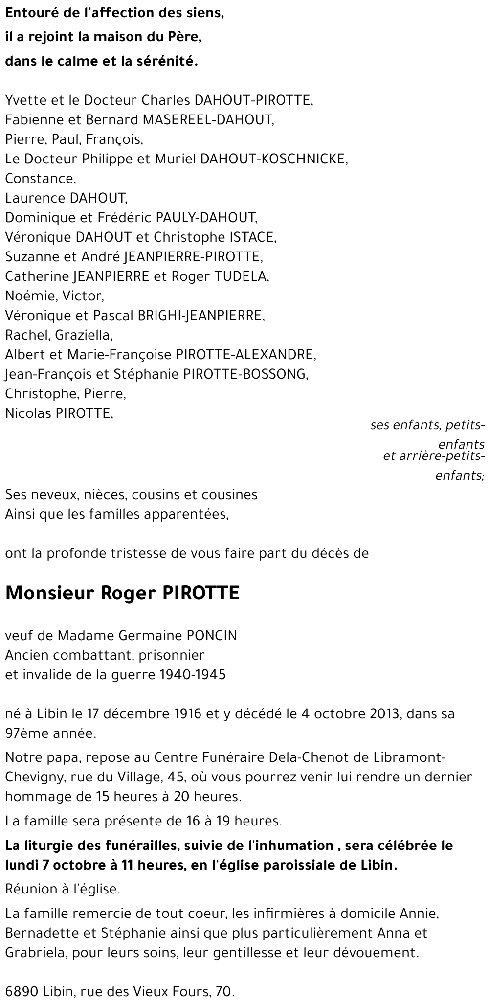 Roger PIROTTE