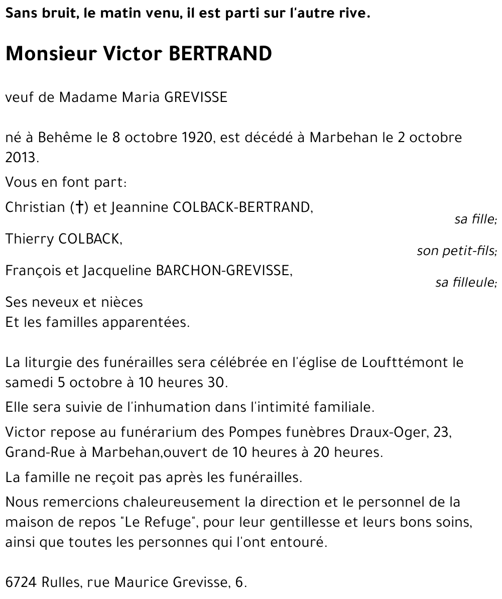Victor BERTRAND