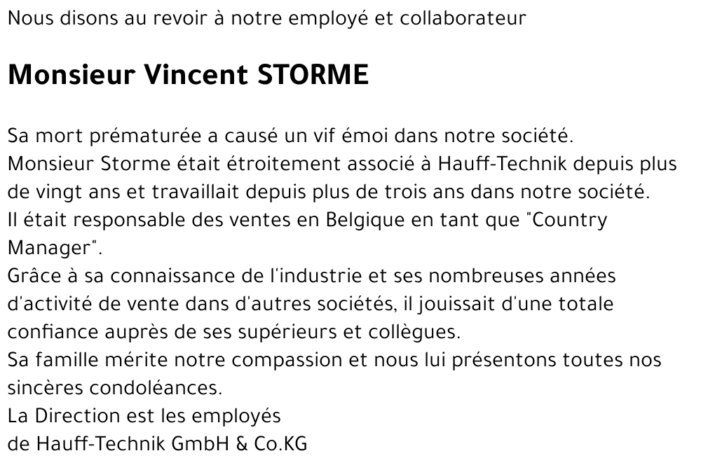 Vincent STORME